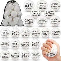 Mini Golf Stress Ball Hydren Funny 6 cm Foam 24 peças brancas