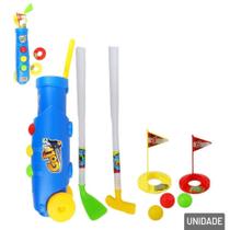 Mini Golfe Infantil 10 Peças com Carrinho Colorido - Tudo em Caixa