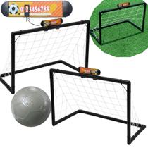 Mini Golzinho Infantil c/ Placar 2 Traves Rede e Bola de borracha Resistente Gol Futebol Portátil Mini Golzinho Infantil c/ Placar 2 Traves Rede e Bola de borracha Resistente Gol Futebol Portátil