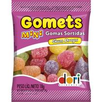 Mini Gomas de Sino Sabor Frutas Sortidas Caixa Com 24un