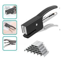 Mini Grampeador Alicate + 1000 Grampos Galvanizado Escolar e Escritório - Kakum Mini Grampeador Alicate + 1000 Grampos Galvanizado Escolar e Escritório - Kakum