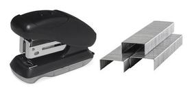 Mini Grampeador De Papel 7,5cm para até 12 Folhas Preto