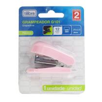 Mini Grampeador G101 - Rosa Claro - Tilibra