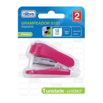Mini Grampeador G101 - Rosa - Tilibra