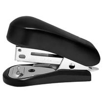Mini grampeador preto com grampos 24/6