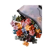 Mini Grampos De Cabelo Flor Colorida 10 Peças Cor Doce Misturada Crianças Doce Grampo De Cabelo