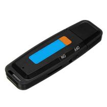 Mini Gravador Voz Arquivos Espião Pendrive Cartão Até 32gb