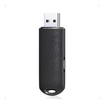 Mini Gravador Voz Pendrive Escuta Áudio Oculto Preto