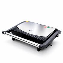 Mini Grill Grelha Sanduicheira Inox 750w Antiderrapante Alça 220V