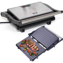 Mini Grill Sanduicheira Grelha Gourmet Bak 110v Inox Antiaderente Mini Grill Sanduicheira Grelha Gourmet Bak 110v Inox Antiaderente