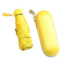 Mini Guarda-Chuva Amarelo Portátil com Estojo Mini Guarda-Chuva Amarelo Portátil com Estojo