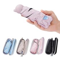 Mini Guarda-Chuva Compacto Dobrável com Proteção UV - Ideal para Viagens e Pesca