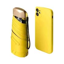 Mini Guarda-Chuva De Bolso Com Proteção UV, Sombrinha De Vinil Dobrável Pequena, 55% De Desconto Mini Guarda-Chuva De Bolso Com Proteção UV, Sombrinha De Vinil Dobrável Pequena, 55% De Desconto