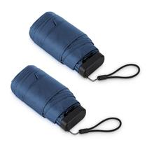 Mini guarda-chuva LEAGERA Compact à prova d'água para mulheres, pacote com 2