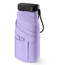 Mini guarda-chuva LEAGERA Compact impermeável para mulheres roxo
