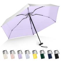 Mini guarda-chuva LEAGERA UPF 50+, bloqueador de UV, proteção solar, roxo