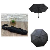 Mini Guarda Chuva Masculino Dobrável: Cabo Gancho Abertura Automática