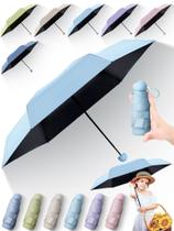 Mini guarda-chuva Pinkunn Travel para bolsa de proteção solar e chuva