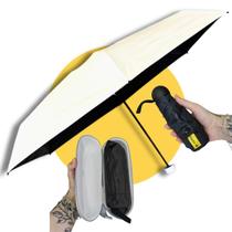 Mini Guarda Chuva Portátil Bolsa Cápsula Anti Uv Sombrinha