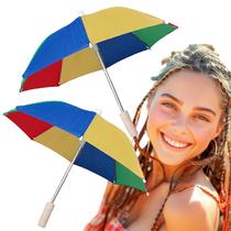 Mini Guarda Chuva Sombrinha Frevo Carnaval Festa Decoração Acessório Fantasia - Kit 2 Unidades