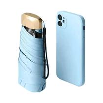 Mini Guarda-sol de Bolso com Proteção UV - Dobrável e Portátil - 55% de Desconto
