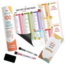 Mini guia do Baby First Foods Tracker e do Baby Led Weaning Book