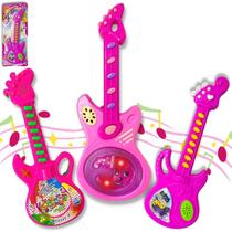 Mini Guitarra Musical Brinquedo Infantil Guitarrinha Com Som - Europio