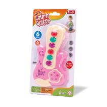 mini guitarra na cartela azul e rosa bee toys mini guitarra na cartela azul e rosa bee toys