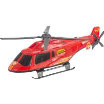 Mini Helicóptero De Brinquedo 30cm Policial/resgate - Bs Toys