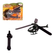 Mini Helicóptero De Brinquedo Com Lançador À Corda Puxa Voa Mini Helicóptero De Brinquedo Com Lançador À Corda Puxa Voa