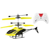Mini Helicoptero Voador C/ Sensor Recarregavel ART BRINK Amarelo