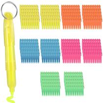 Mini Highlighters Kosiz, 200 unidades de cores variadas com chaveiro