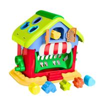 Mini House Casinha Brinquedos Educativos para Bebê Tateti 18 meses Encaixe Formas Mini House Casinha Brinquedos Educativos para Bebê Tateti 18 meses Encaixe Formas