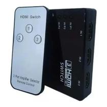 Mini Hub Dispositivo Hdmi Switch Seletor 3 Saídas C/Controle