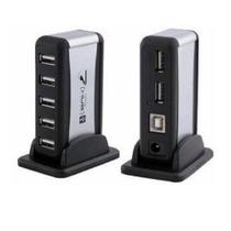 Mini Hub USB 2.0 Com 7 Portas em Torre com Fonte De Alimentação - Knup