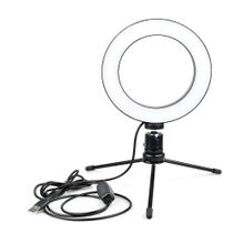 Mini Iluminador De Mesa Ring Light 16cm Youtuber Lives Make