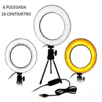 Mini Iluminador De Mesa Ring Light 16cm Youtuber Lives Make