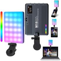 Mini Iluminador LED RGB M16 para Celular e Câmera