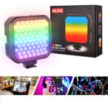 Mini Iluminador Led Rgb Recarregável Foto Fotografia Profissional Portátil 110v/220v Mj88