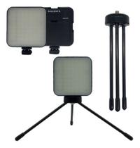 Mini Iluminador Led Soleste W81 com mini Tripé De Mesa L