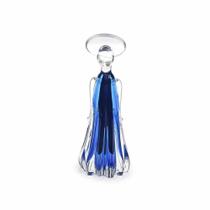 Mini Imagem De Anjo 22cm Vidro Murano Azul São Marcos Mini Imagem De Anjo 22cm Vidro Murano Azul São Marcos