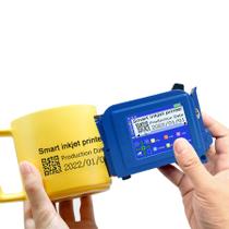 Mini impressora a jato de tinta Phezer PC11 Plus para superfície plana/curva