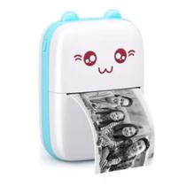 Mini impressora bluetooth gatinho portátil para foto imagem