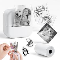 Mini impressora NelkoGlobal Mini Printer Sticker Maker branco
