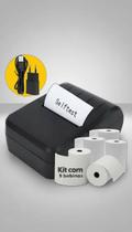 Mini Impressora Térmica Bluetooth 58mm 5 Bobinas