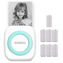 Mini Impressora Térmica Bluetooth IGERESS - Portátil e Sem Fio