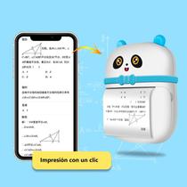 Mini Impressora Térmica Portátil Bluetooth - Impressão Azul