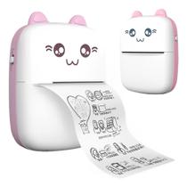 Mini Impressora Térmica Portátil Sem Fio Bluetooth Foto 200dpi Gato Ip1