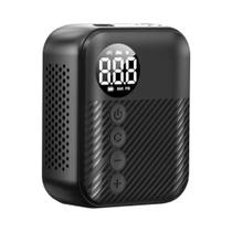 Mini Inflador De Pneus Elétrico Portátil 150PSI Com Medidor Digital E Desligamento Automático, Bomba