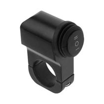 Mini Interruptor de Luz para Motocicleta - 3 Vias, Universal, Preto
